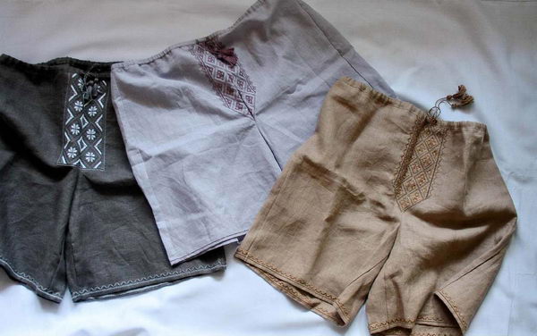 Шорты - Шорты, ткань - лен.